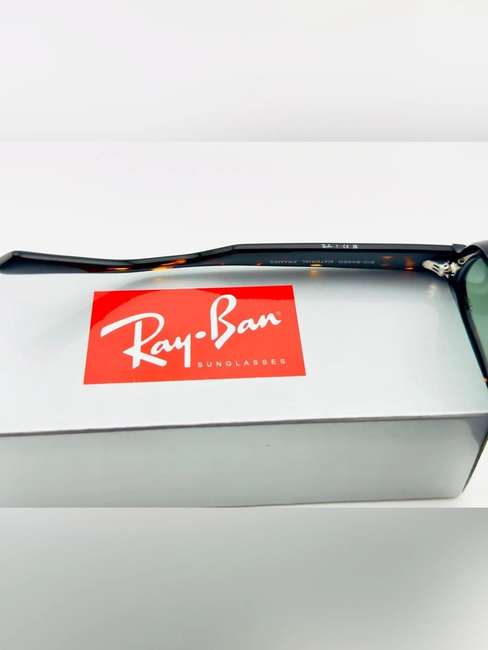 Ray-Ban Corrigan Sunglasses BIO-BASED Frame Polished Havana Green Lenses UNISEX!